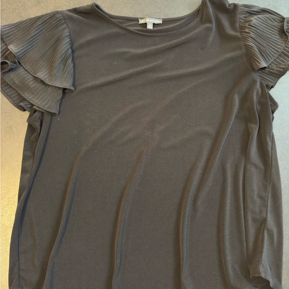 Adrianna Papell Classic Black Blouse